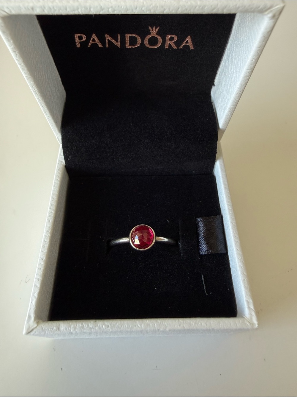 Pandora July Birthstone Ring sz52